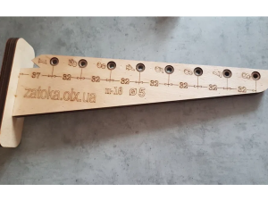 Шаблон кондуктор для сверления диаметром 5 и 7 под конфирмат.